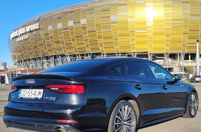 Audi A5 cena 155000 przebieg: 86000, rok produkcji 2019 z Gdańsk małe 211